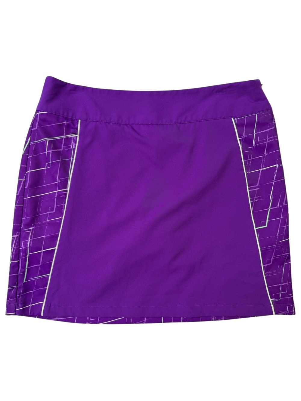 {Adidas} "Clima Cool" Purple White Golf Skort Skirt WAS13